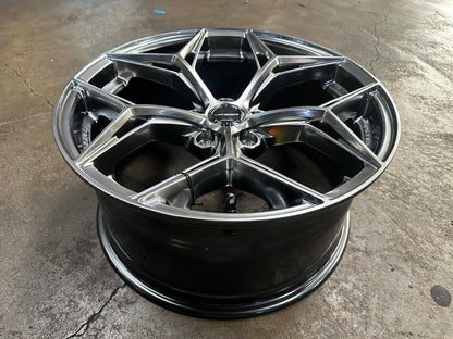 New 18x8.5 ET35 Lenso Blaze Rim (4 wheel) Hyper Black 5x114.3