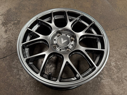 New 15x6.5 ET38 Lenso Eurospeed Rim (4 wheel) Hyper Black 4x100