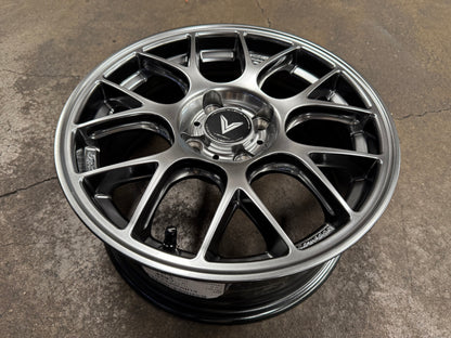 New 15x6.5 ET38 Lenso Eurospeed Rim (4 wheel) Hyper Black 4x100