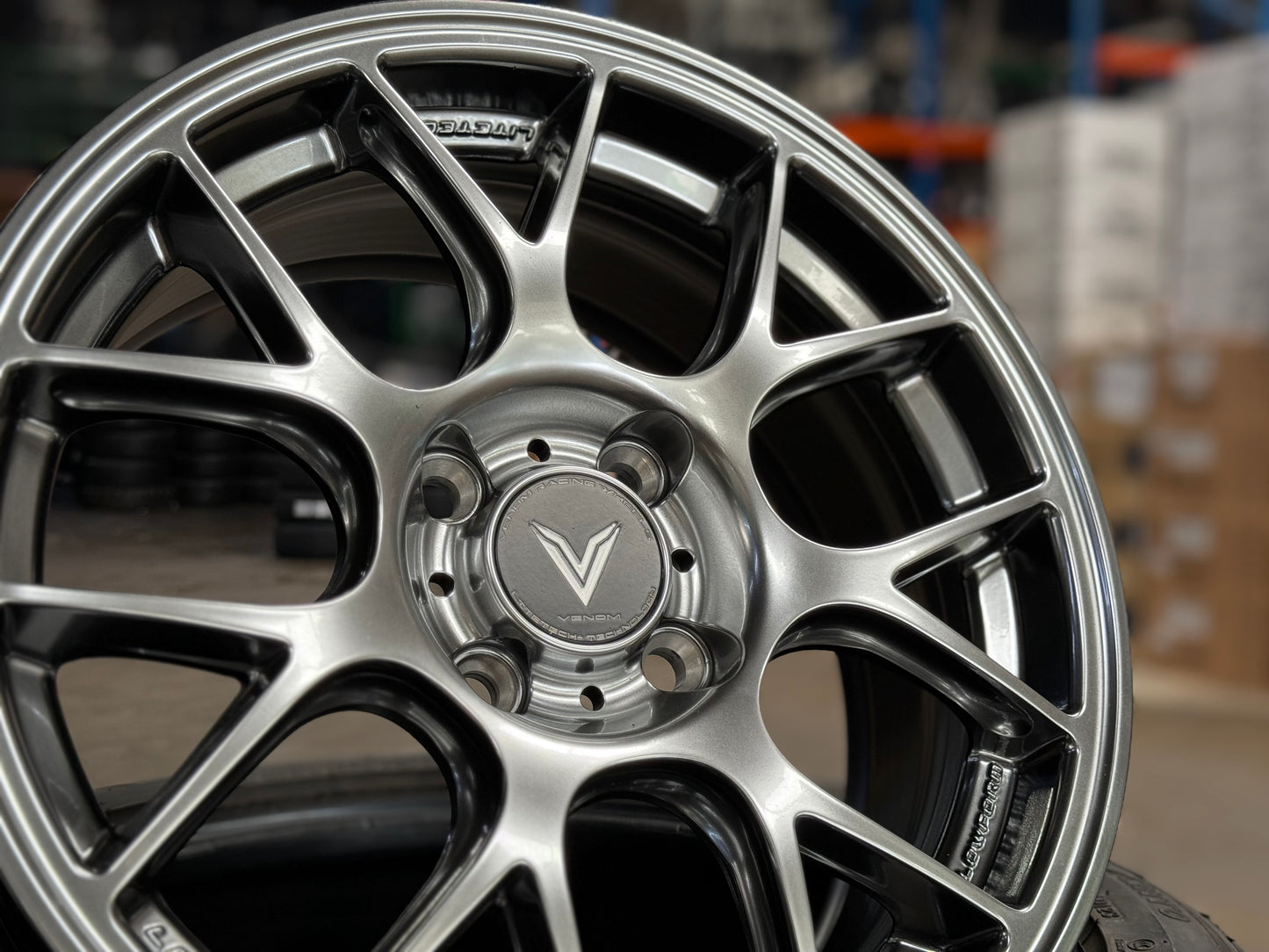 New 15x6.5 ET38 Lenso Eurospeed Rim (4 wheel) Hyper Black 4x100