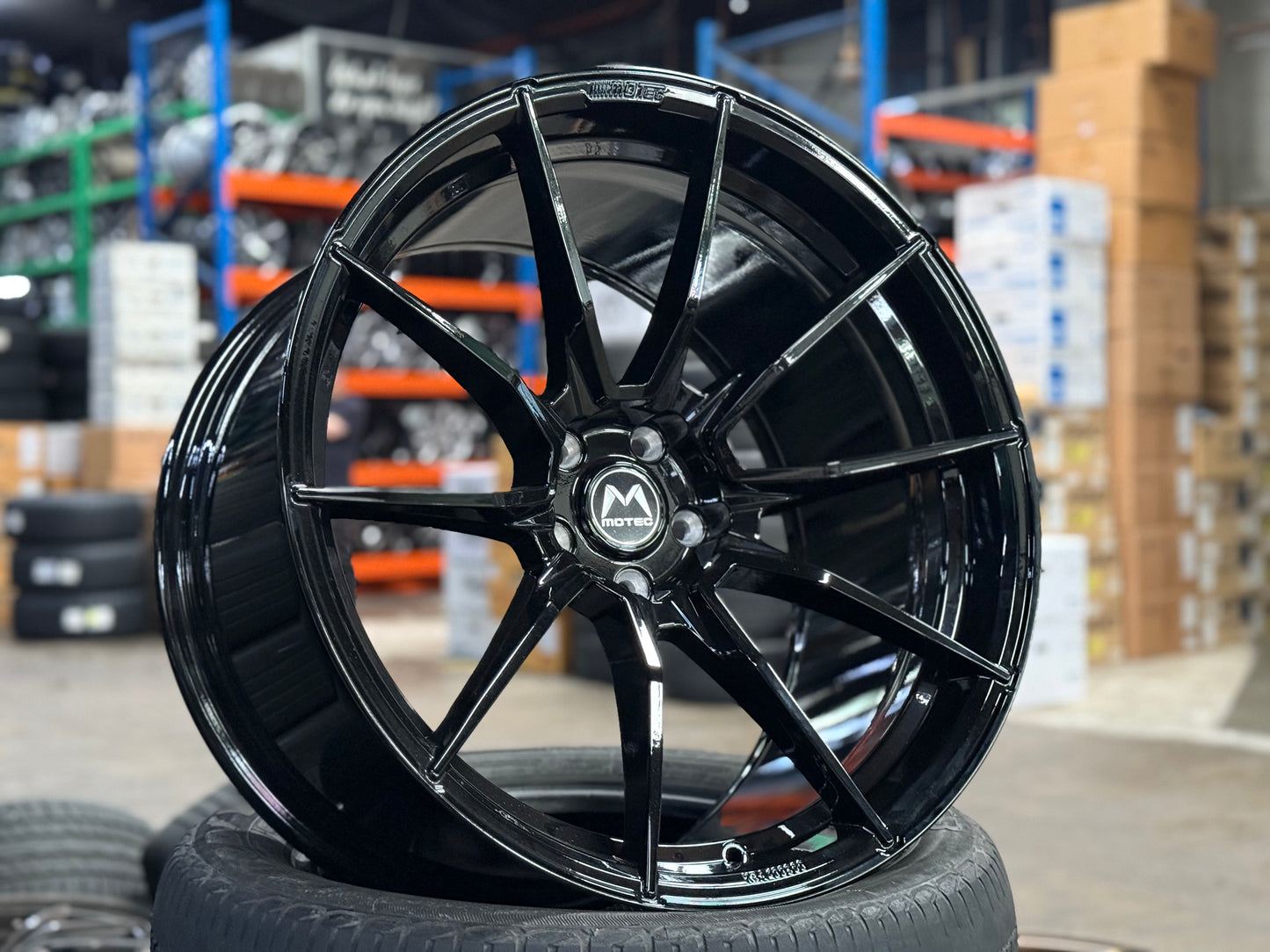 New 20x10 ET12 20x11 ET15 Motec MCR2 (4 wheel) 5x112 Black