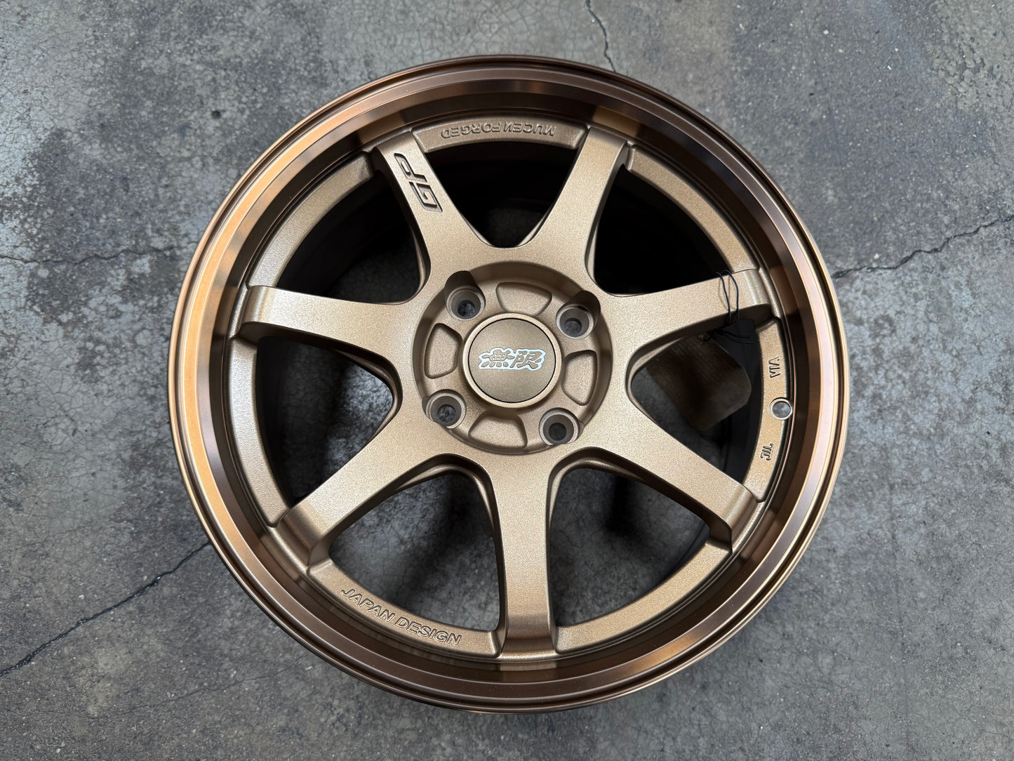 New 16x7 ET38 D1 Mugen GP Rim (4 wheel) Matte Bronze 4x114.3