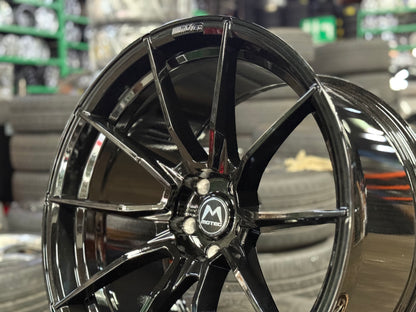 New 20x10 ET12 20x11 ET15 Motec MCR2 (4 wheel) 5x112 Black