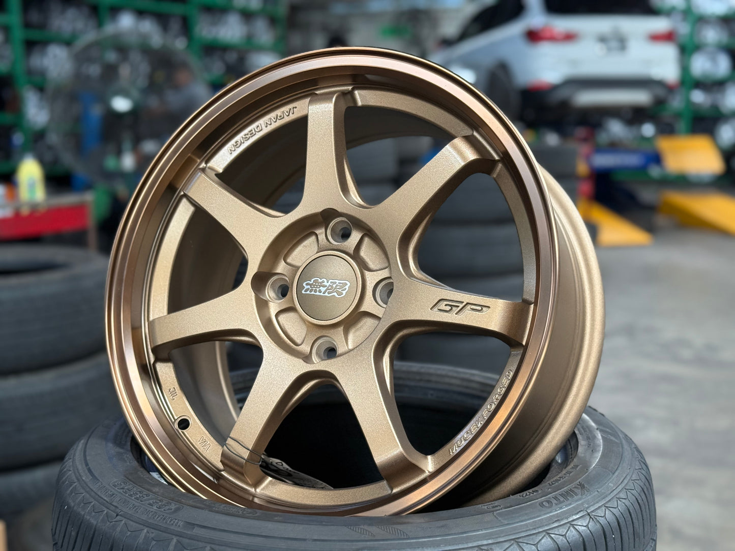 New 16x7 ET38 D1 Mugen GP Rim (4 wheel) Matte Bronze 4x114.3