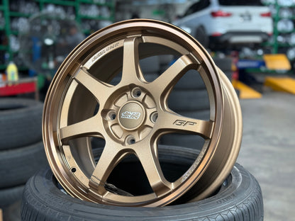 New 16x7 ET38 D1 Mugen GP Rim (4 wheel) Matte Bronze 4x114.3