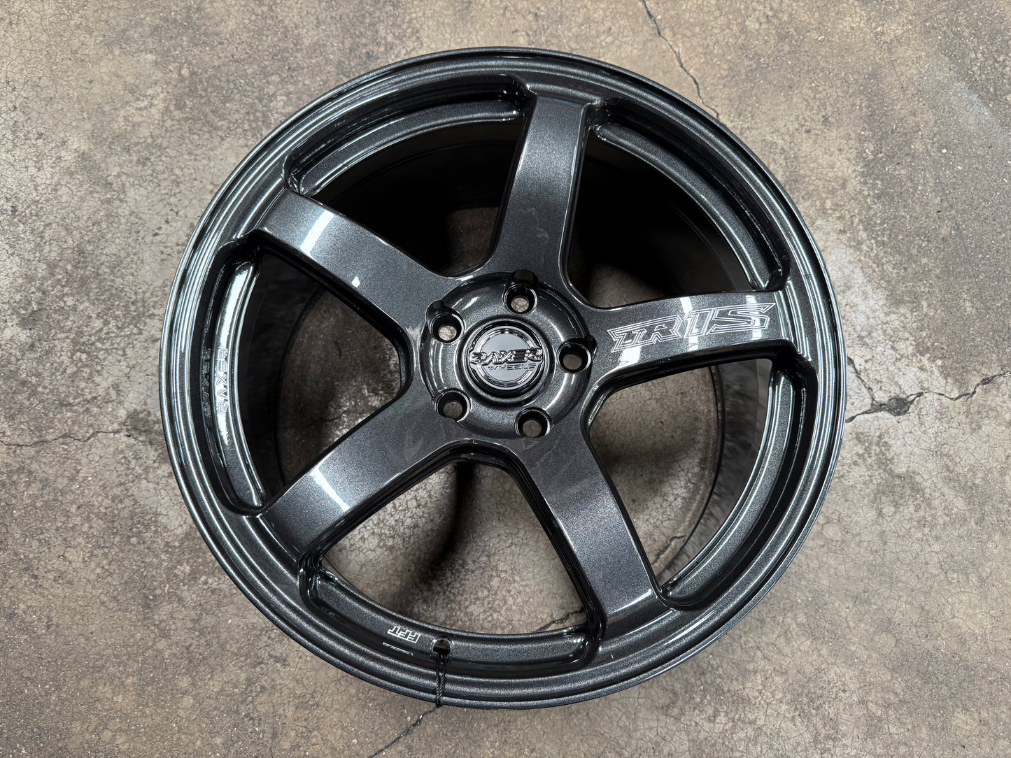NEW 18X8.5 ET42 Raxer TR1S Rim (4 wheel) Dark Graphite 5X112