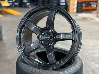 NEW 18X8.5 ET42 Raxer TR1S Rim (4 wheel) Dark Graphite 5X112