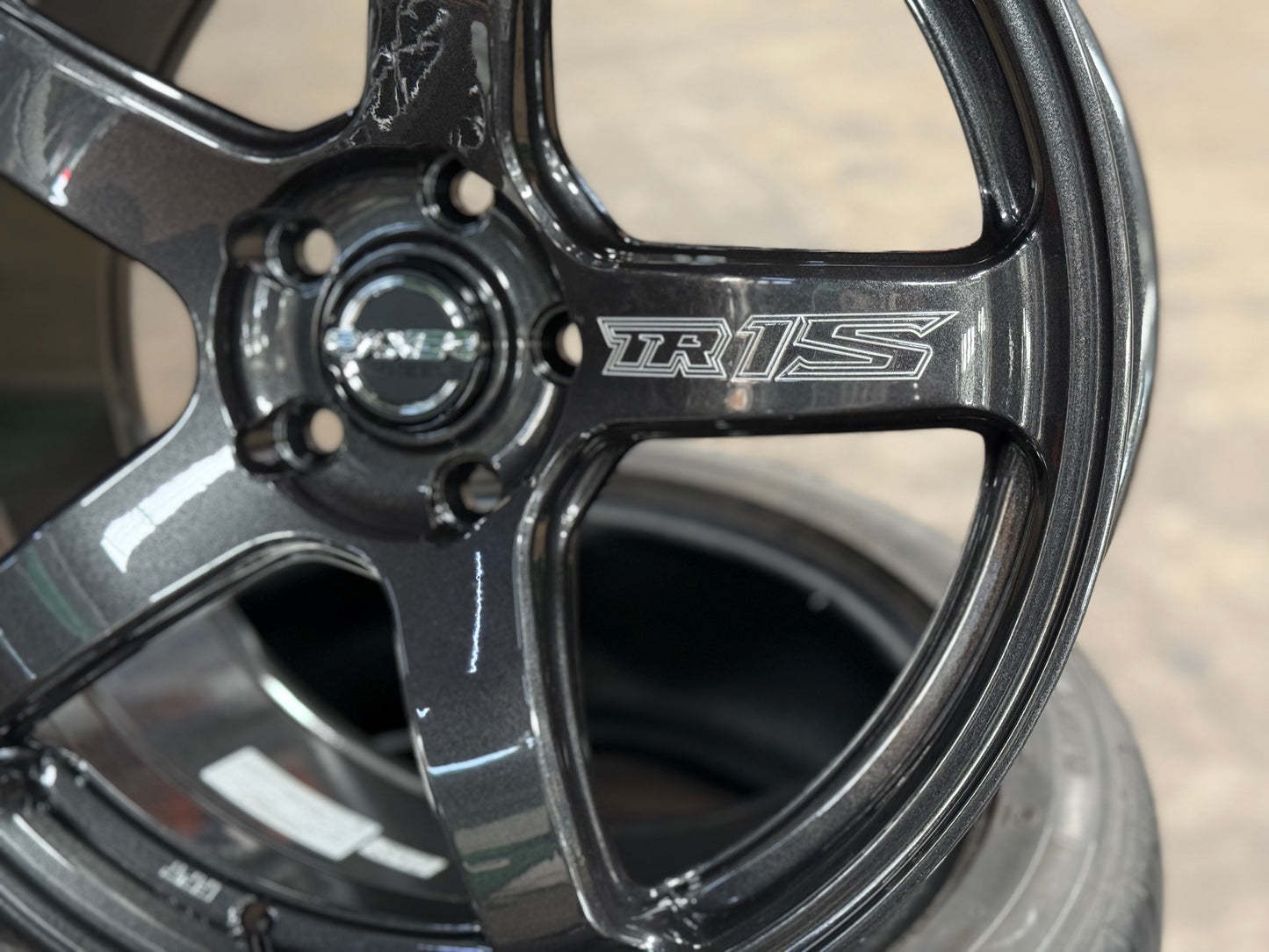 NEW 18X8.5 ET42 Raxer TR1S Rim (4 wheel) Dark Graphite 5X112