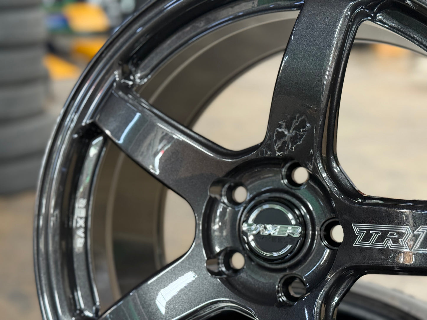 NEW 18X8.5 ET42 Raxer TR1S Rim (4 wheel) Dark Graphite 5X112