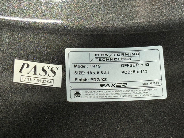 New 18x8.5 ET42 Raxer TR1S Rim (4 wheel) DGM 5x112