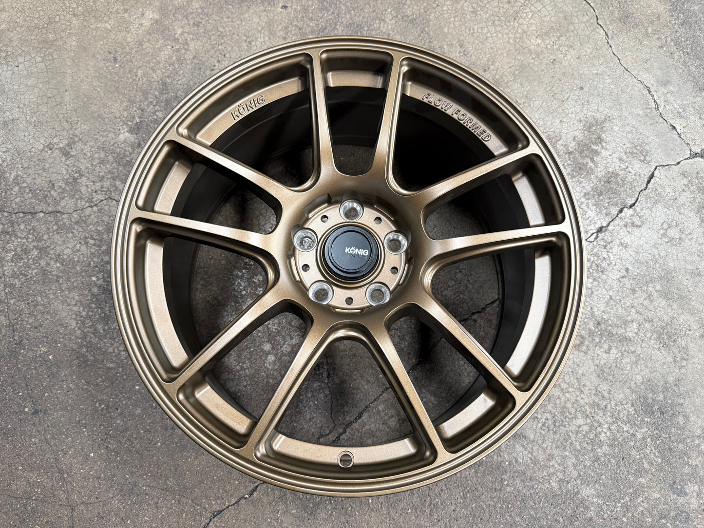 NEW 18X8.5 ET42 Konig Heliogram Rim (4 Wheel) Matte Bronze 5X112