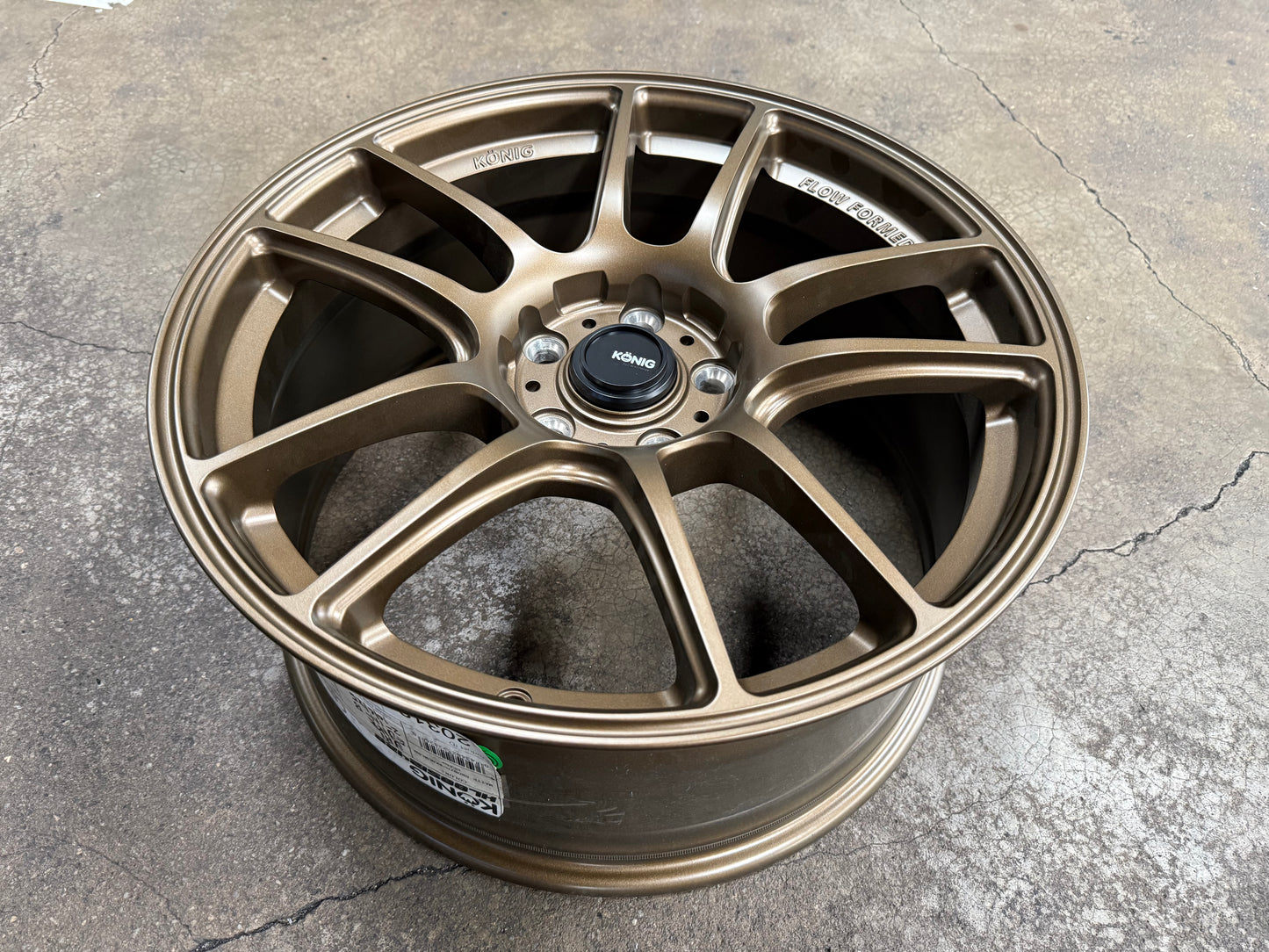 NEW 18X8.5 ET42 Konig Heliogram Rim (4 Wheel) Matte Bronze 5X112