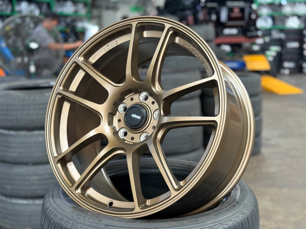 NEW 18X8.5 ET42 Konig Heliogram Rim (4 Wheel) Matte Bronze 5X112