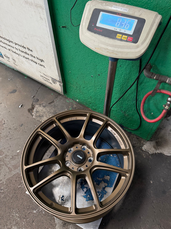 NEW 18X8.5 ET42 Konig Heliogram Rim (4 Wheel) Matte Bronze 5X112