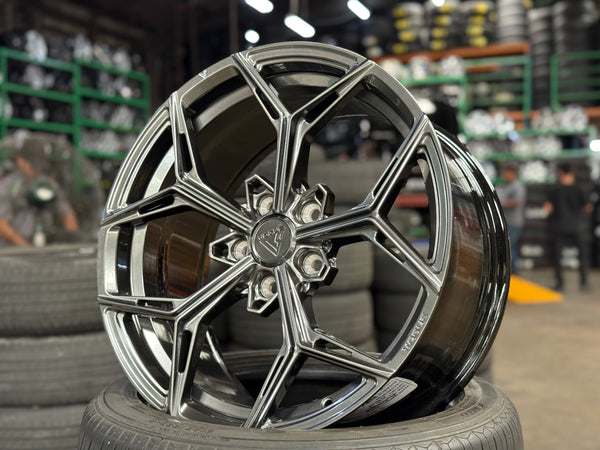 New 18x8.5 ET40 Vogue Wheel F12 Rim (4 wheel) Hyper Dark 5x112