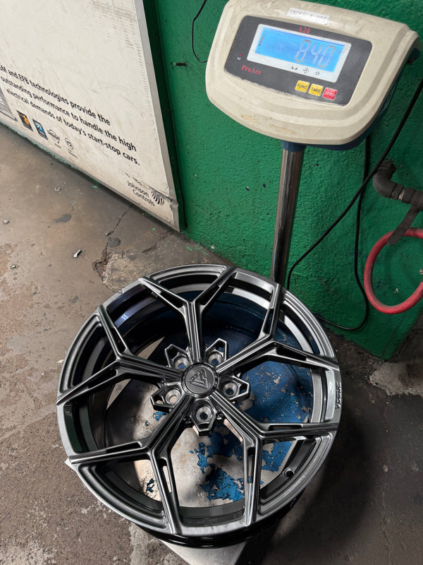 New 18x8.5 ET40 Vogue Wheel F12 Rim (4 wheel) Hyper Dark 5x114.3