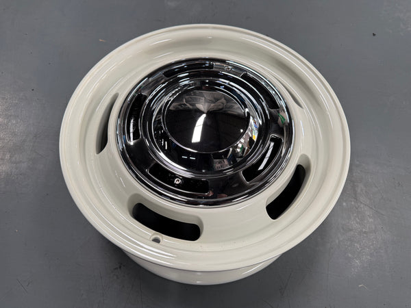 New 15X6 ET38 Dean Cross Rim (4 wheel) Gloss White 4X100