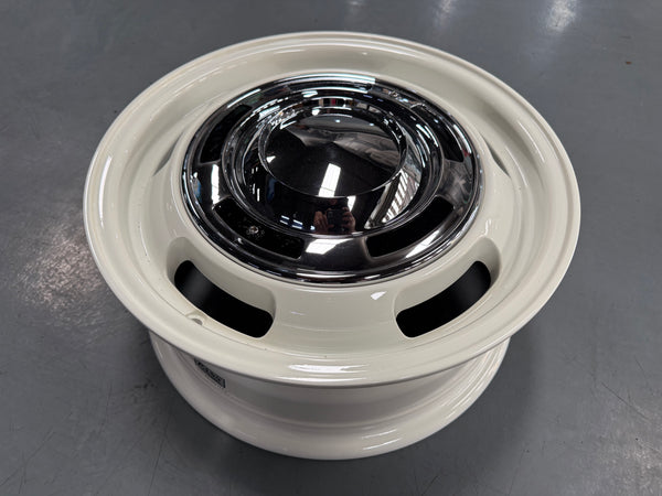 New 15X6 ET38 Dean Cross Rim (4 wheel) Gloss White 4X100