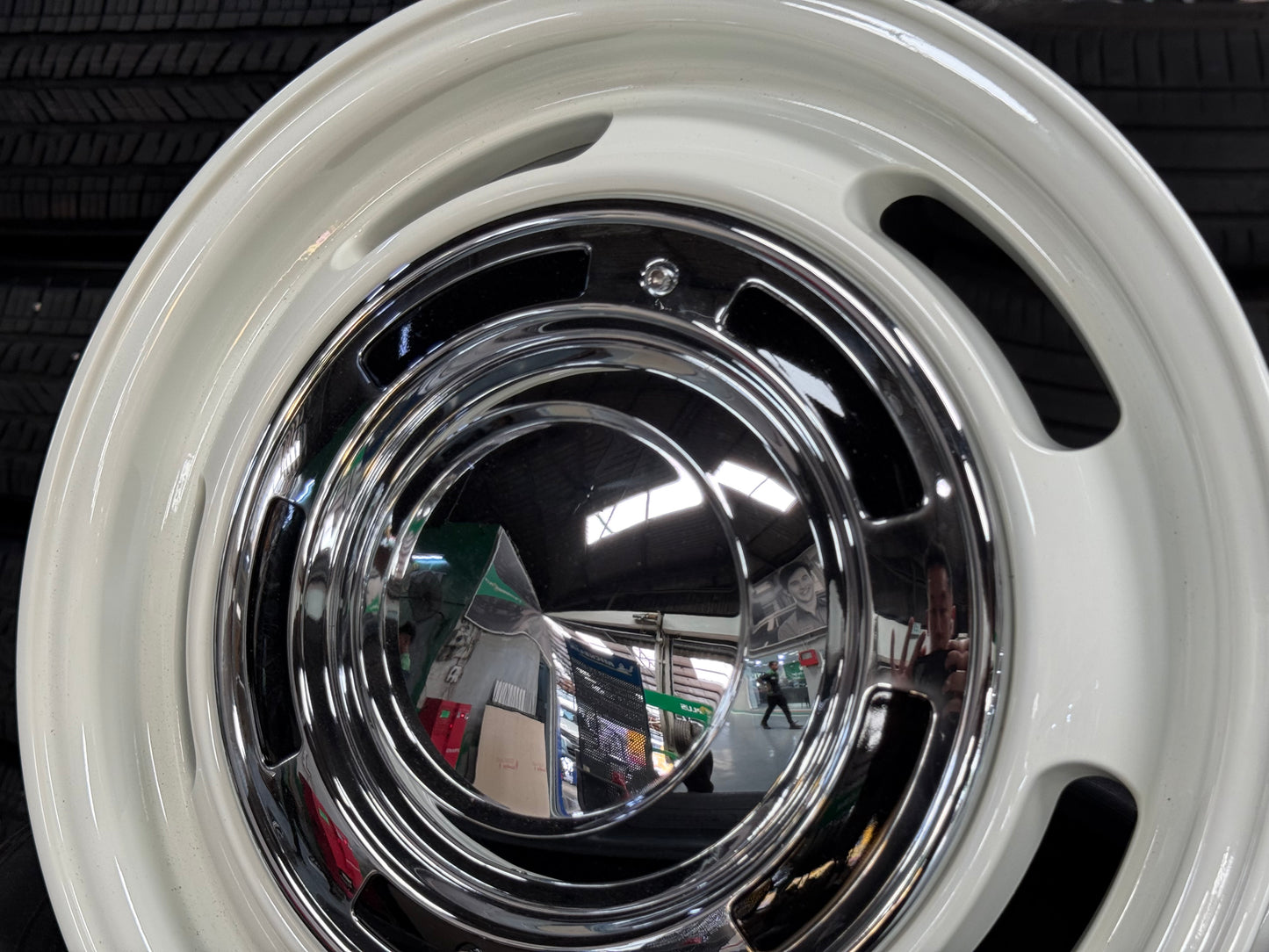 New 15X6 ET38 Dean Cross Rim (4 wheel) Gloss White 4X100