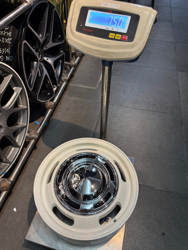 New 15X6 ET38 Dean Cross Rim (4 wheel) Gloss White 4X100