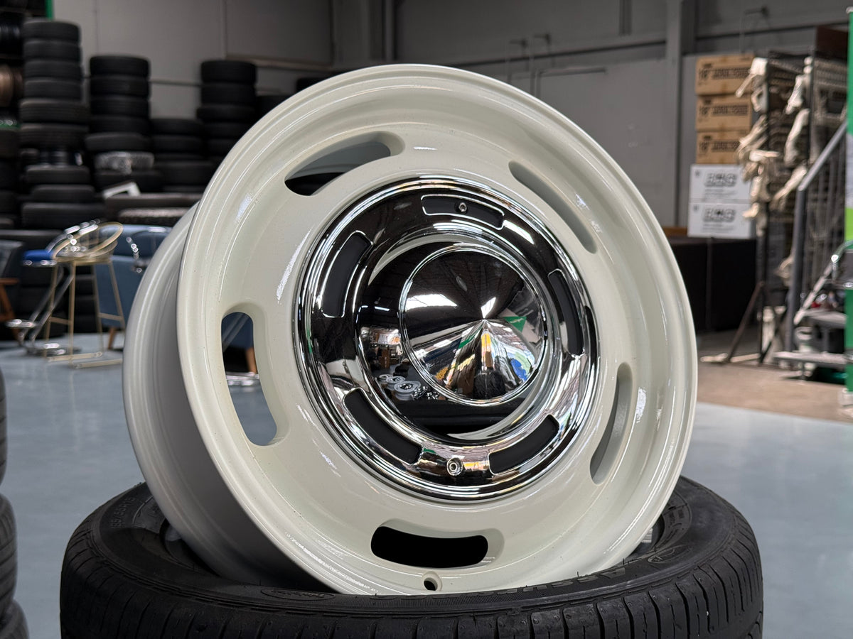 New 16X7 ET42 Dean Cross Country Design Rim (4 wheel) Gloss White 5X100