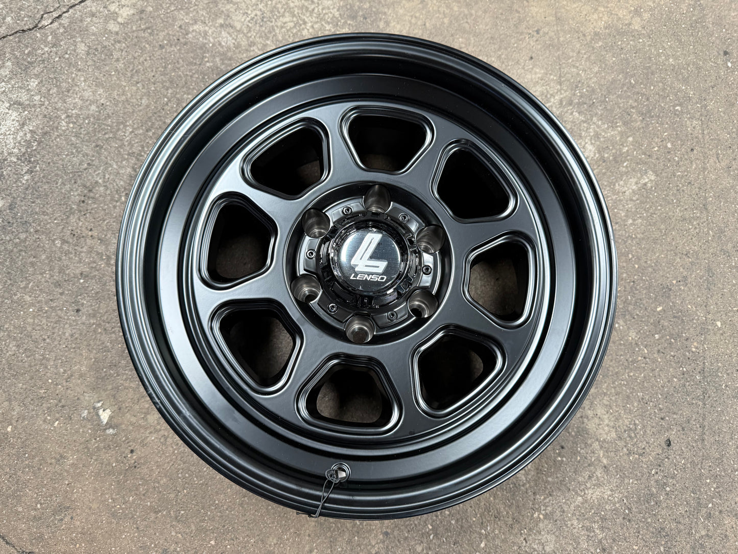 New 17X8.5 ET0 Lenso MX Haraz Rim (4 wheel) Black 6X139.7