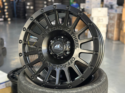 NEW 18X8.5 ET20 Offroad Design (4 wheel) 5X108 Black