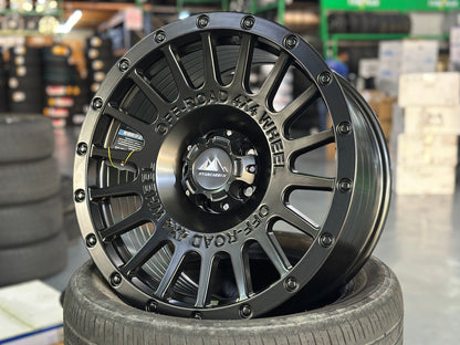 NEW 18X8.5 ET20 Offroad Design (4 wheel) 5X108 Black
