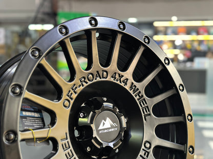 NEW 18X8.5 ET20 Offroad Design (4 wheel) 5X108 Black