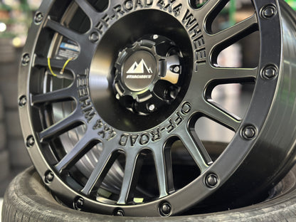NEW 18X8.5 ET20 Offroad Design (4 wheel) 5X108 Black