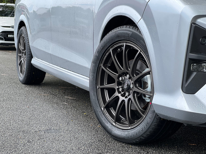 NEW 18X8 ET45 Enkei SC22 Rim (4 wheel) Matt Gunmetal 5X100
