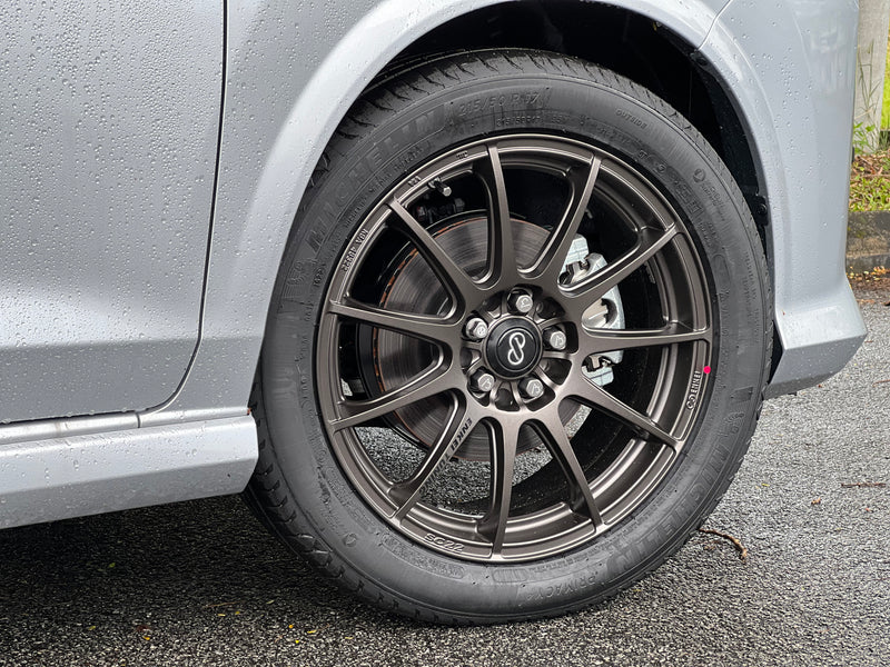NEW 18X8 ET45 Enkei SC22 Rim (4 wheel) Matt Gunmetal 5X100