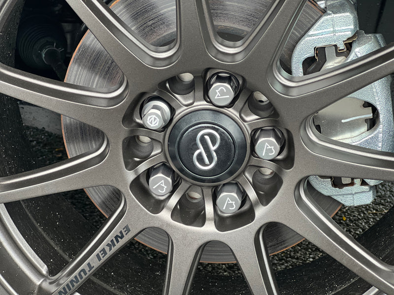 NEW 18X8 ET45 Enkei SC22 Rim (4 wheel) Matt Gunmetal 5X100