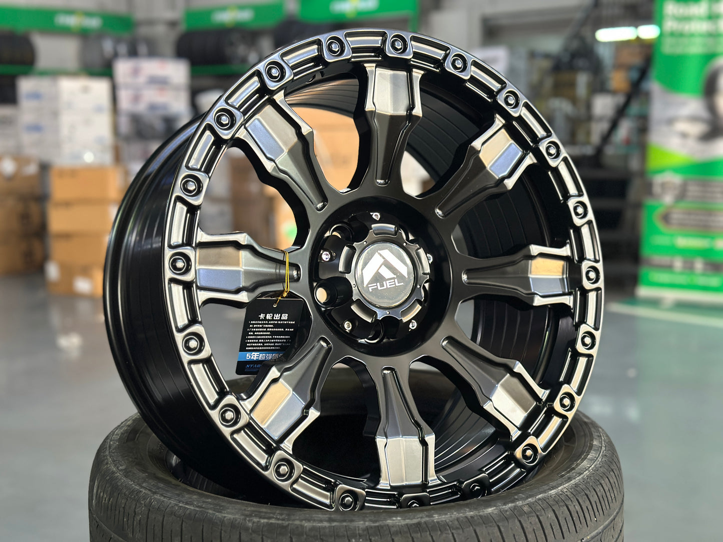 NEW 18X8.5 ET20 Fuel Design (4 wheel) 5X108 Black