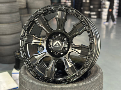 NEW 18X8.5 ET20 Fuel Design (4 wheel) 5X108 Black