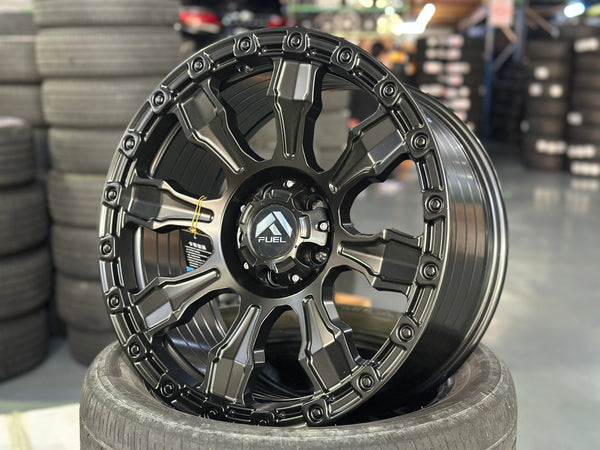 NEW 18X8.5 ET20 Fuel Design (4 wheel) 5X108 Black
