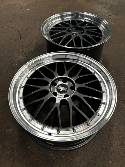 New 20x8.5 ET35 20x9.5 ET38 BBS LM Design (4 wheel) 5x112 Hyper Black