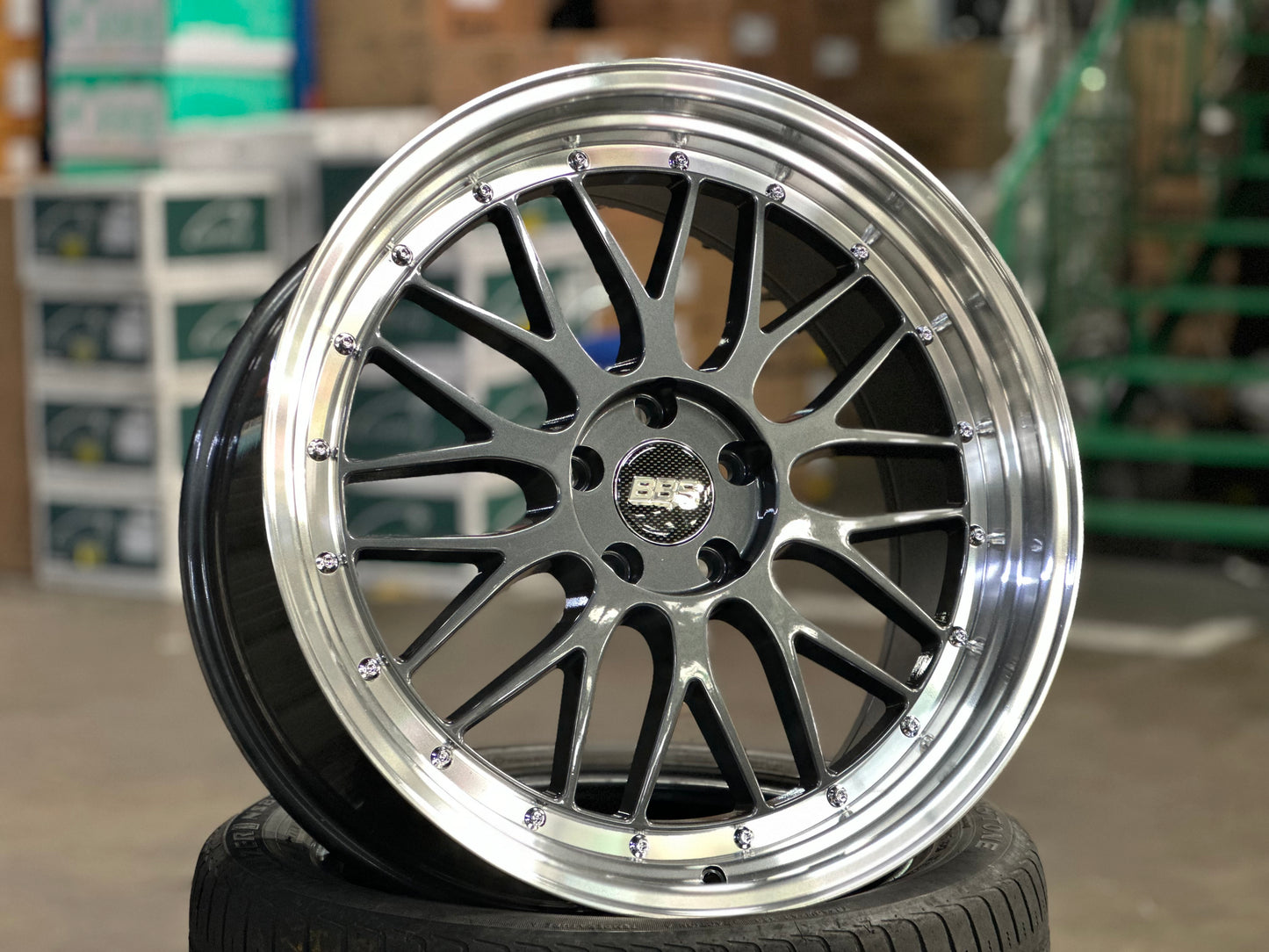 New 20x8.5 ET35 20x9.5 ET38 BBS LM Design (4 wheel) 5x112 Hyper Black