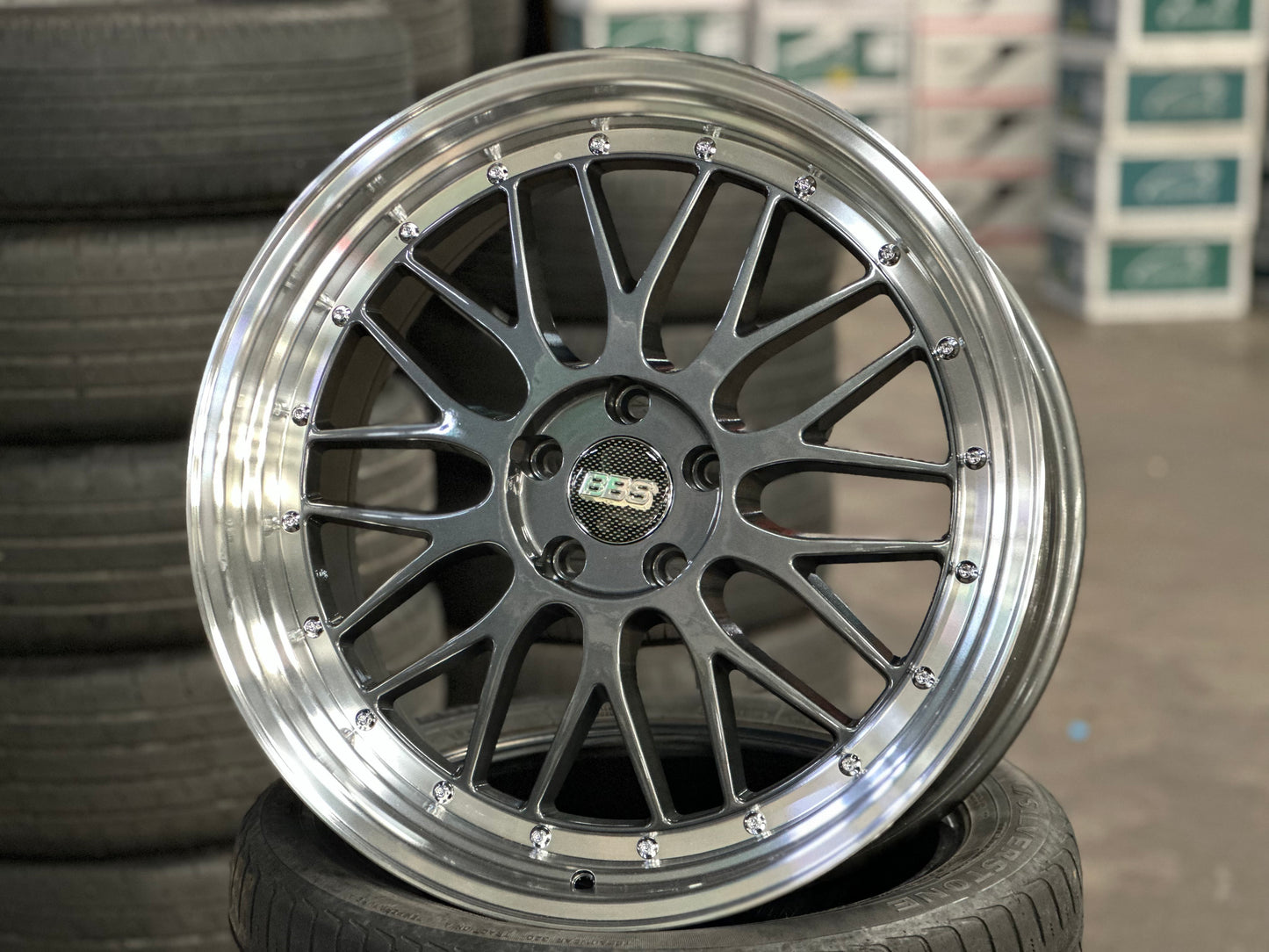 New 20x8.5 ET35 20x9.5 ET38 BBS LM Design (4 wheel) 5x112 Hyper Black