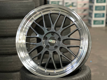 New 20x8.5 ET35 20x9.5 ET38 BBS LM Design (4 wheel) 5x112 Hyper Black