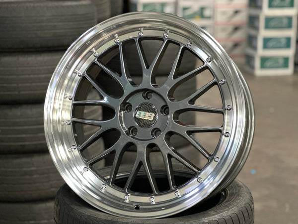 New 20x8.5 ET35 20x9.5 ET38 BBS LM Design (4 wheel) 5x112 Hyper Black