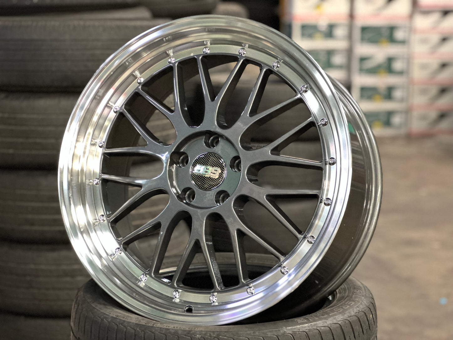 New 20x8.5 ET35 20x9.5 ET38 BBS LM Design (4 wheel) 5x112 Hyper Black