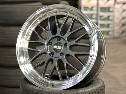 New 20x8.5 ET35 20x9.5 ET38 BBS LM Design (4 wheel) 5x112 Hyper Black