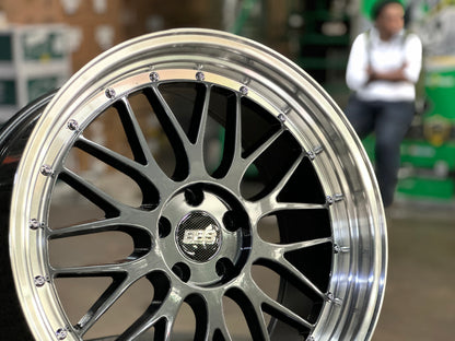 New 20x8.5 ET35 20x9.5 ET38 BBS LM Design (4 wheel) 5x112 Hyper Black