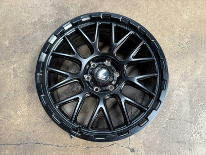 New 20x9 ET18 Lenso Cezar Rim (4 wheel) Black 6x139.7