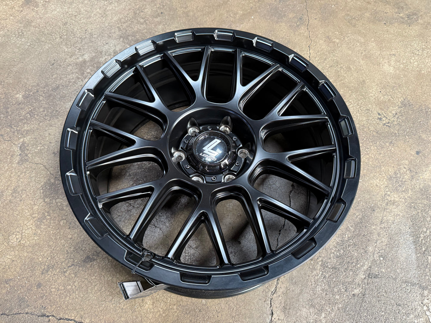 New 20x9 ET18 Lenso Cezar Rim (4 wheel) Black 6x139.7