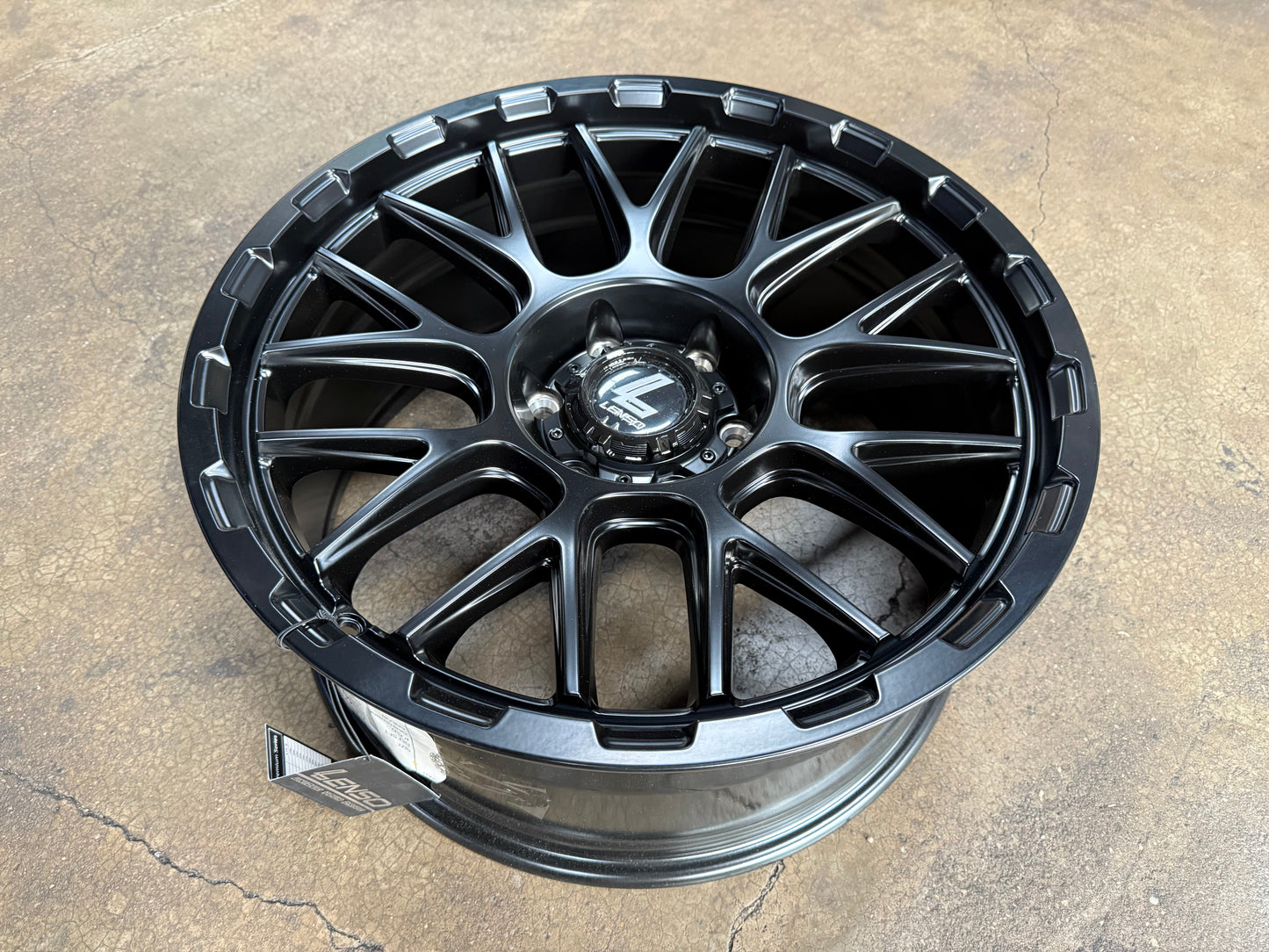 New 20x9 ET18 Lenso Cezar Rim (4 wheel) Black 6x139.7