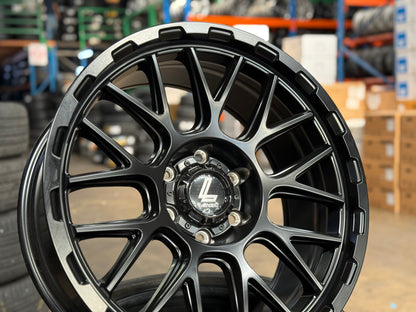 New 20x9 ET18 Lenso Cezar Rim (4 wheel) Black 6x139.7