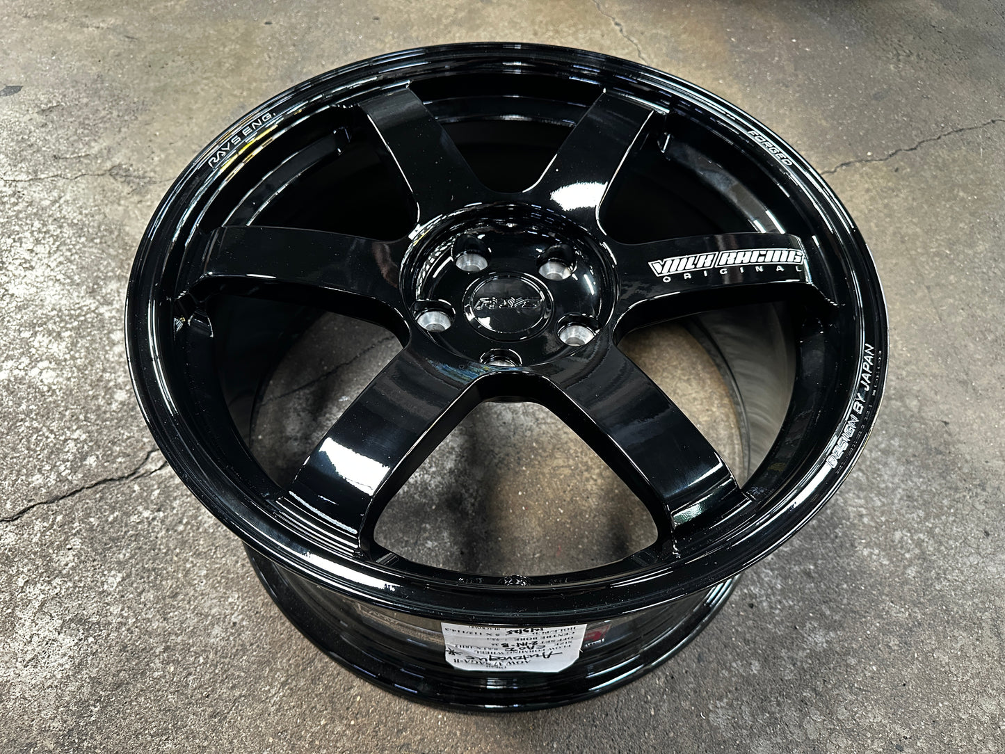 New 18x8.5 ET35 AOW TE37 Rim (4 wheel) Black 5x114.3