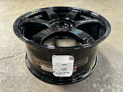 New 18x8.5 ET35 AOW TE37 Rim (4 wheel) Black 5x114.3